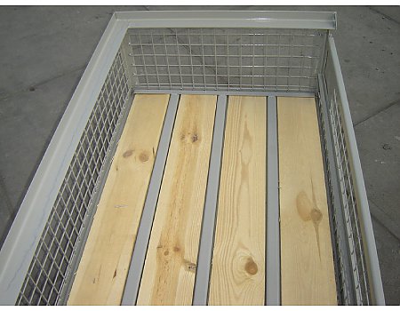 Gitterbox giterbox kosz pojemnik kontener siatkowy połówka 1/2-galeria - zdjęcie-2
