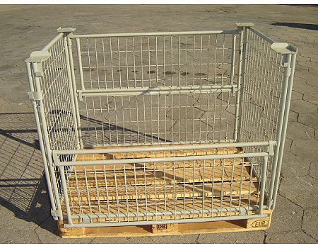 Nadstawka na paleta EUR 1200x800 gitterbox kosz pojemnik kontener karton-galeria - zdjęcie-1