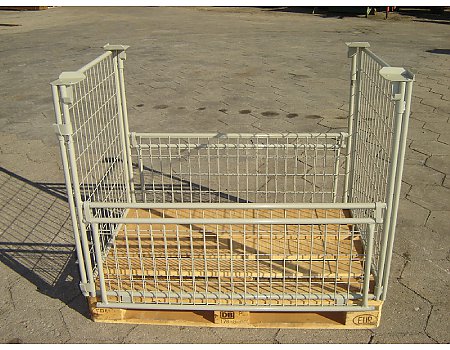 Nadstawka na paleta EUR 1200x800 gitterbox kosz pojemnik kontener karton-galeria - zdjęcie-2