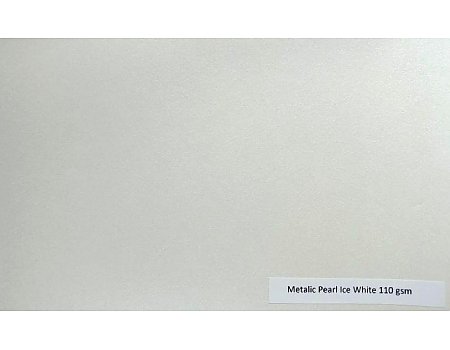 WYPRZEDAŻ! Karton Metallic Pearl Ice White - biały metallik