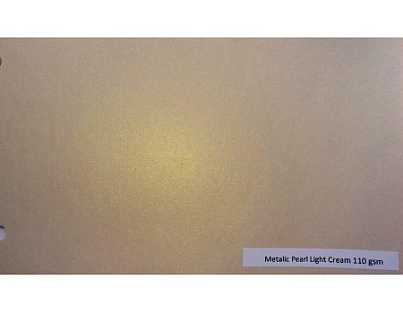 WYPRZEDAŻ! Papier Metallic Pearl Light Cream - kremowy metallik